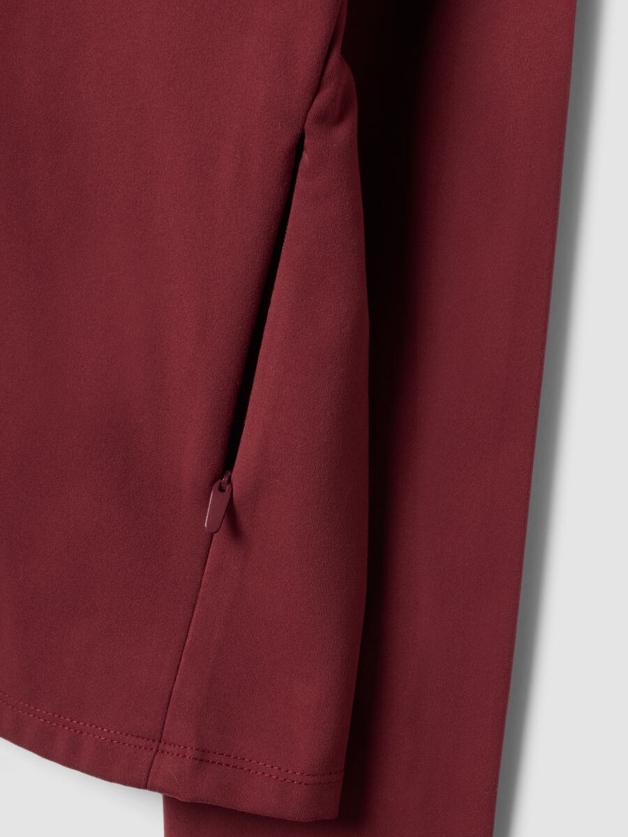 Full-zip rossa fitted in tessuto elasticizzato ALTAVIA STUDIO_6