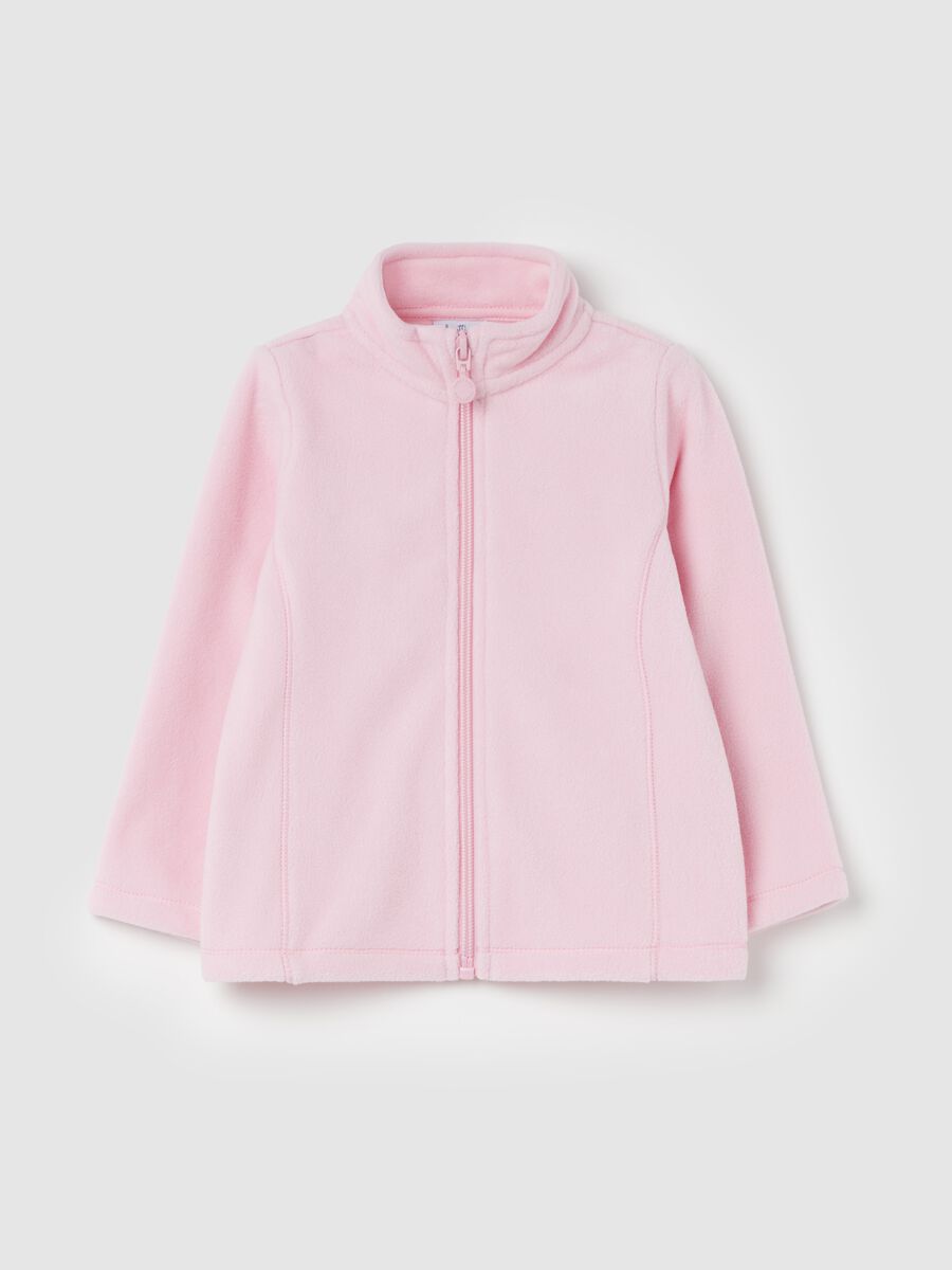 Full-zip in pile tinta unita_0