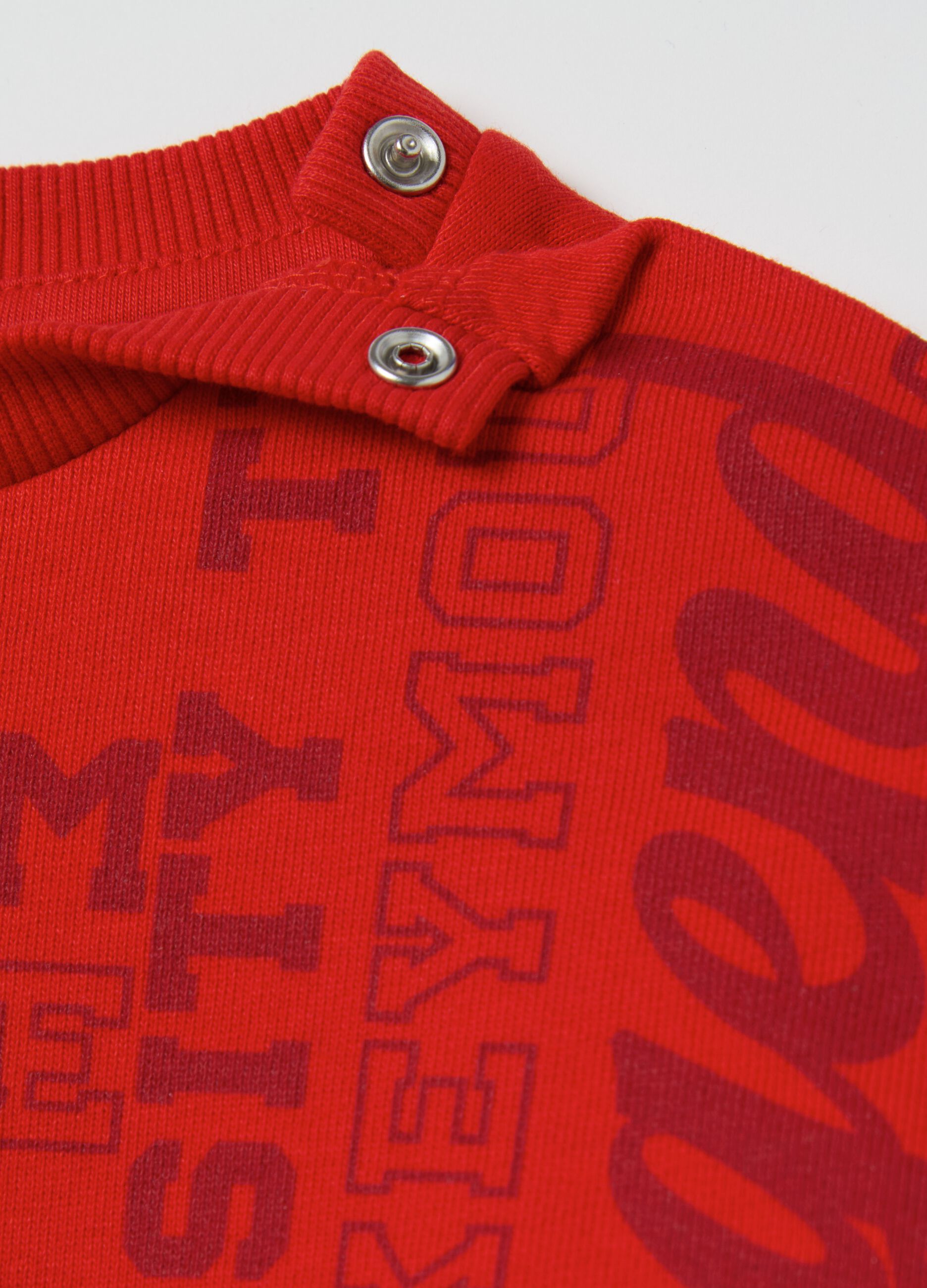 French Terry sweatshirt with Mickey Mouse print