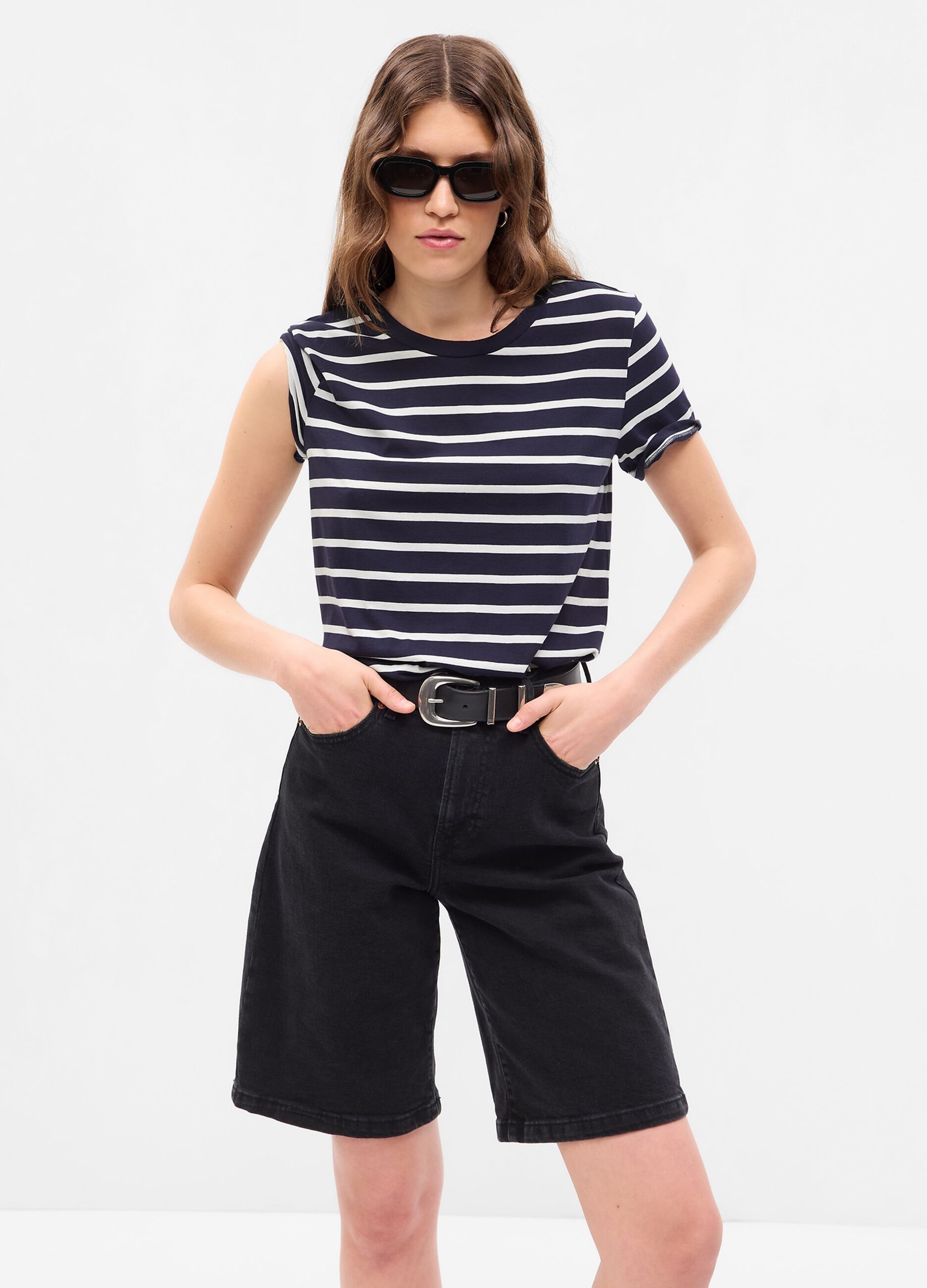 Ovs T-shirt in cotone bio a righe