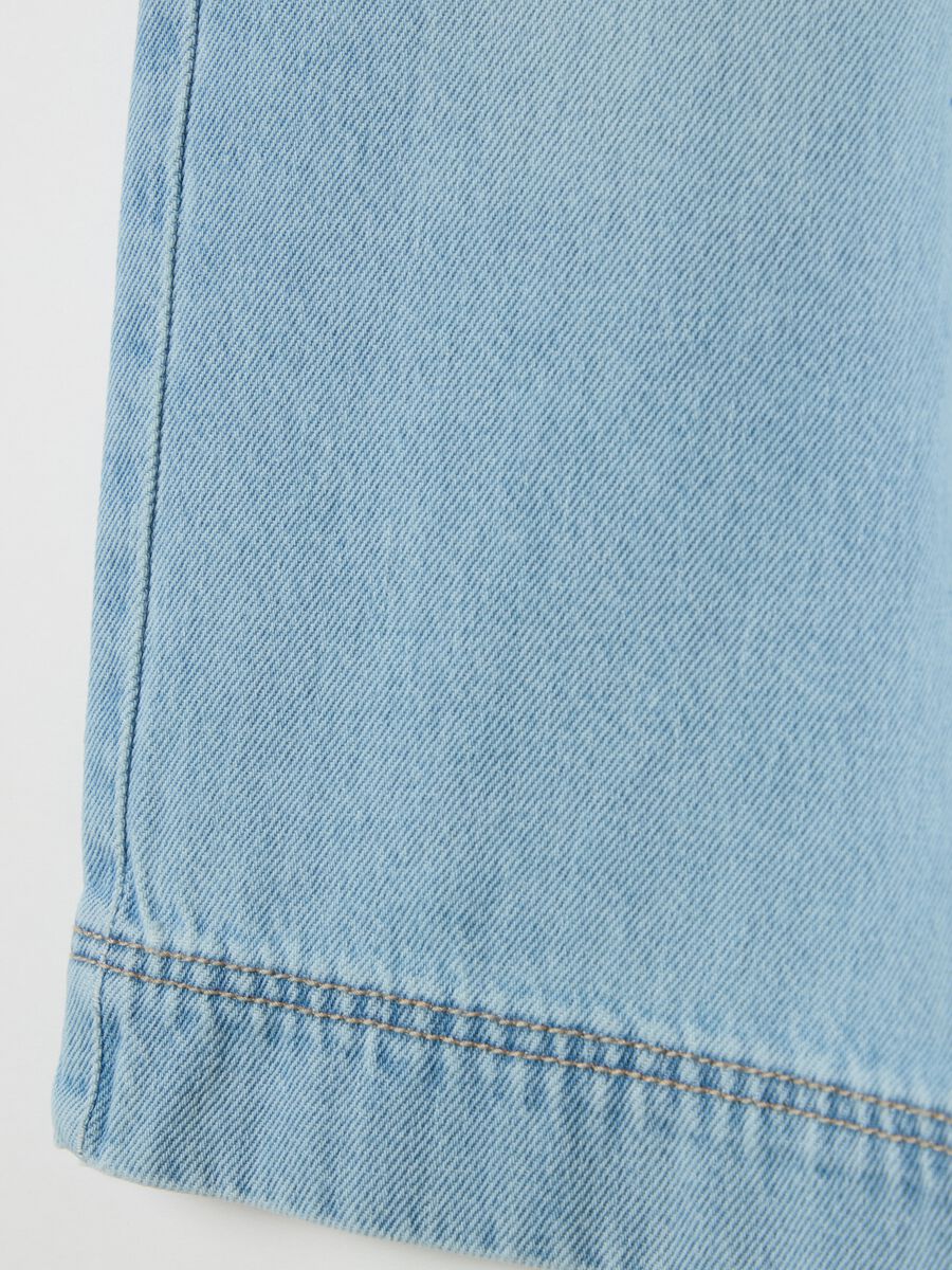 Wide-leg joggers in denim_3
