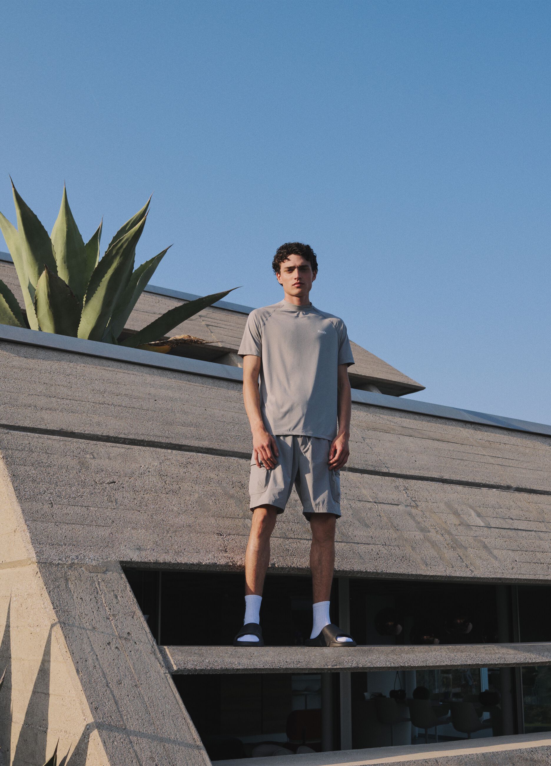 Technical T-shirt Light Grey