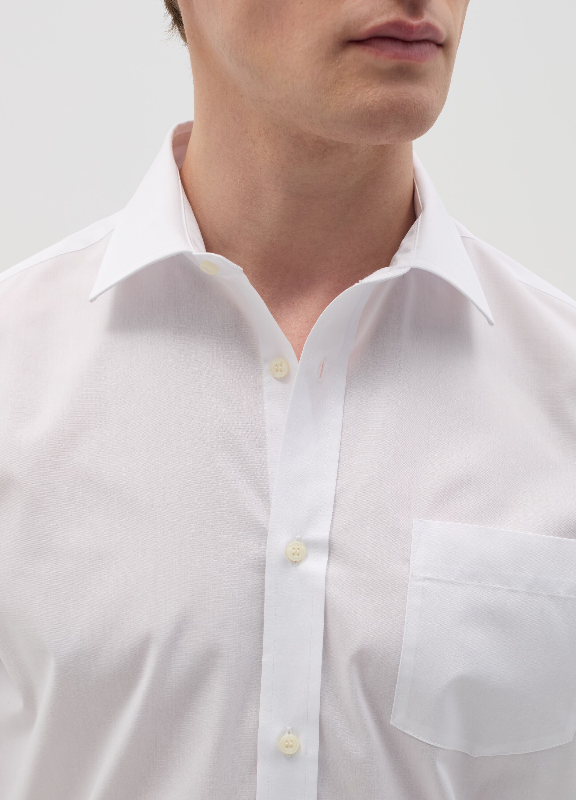 Regular-fit easy-iron shirt