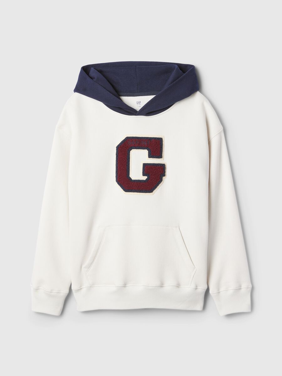 Felpa con cappuccio e patch logo_3