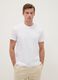 White pure cotton regular fit T-shirt_0