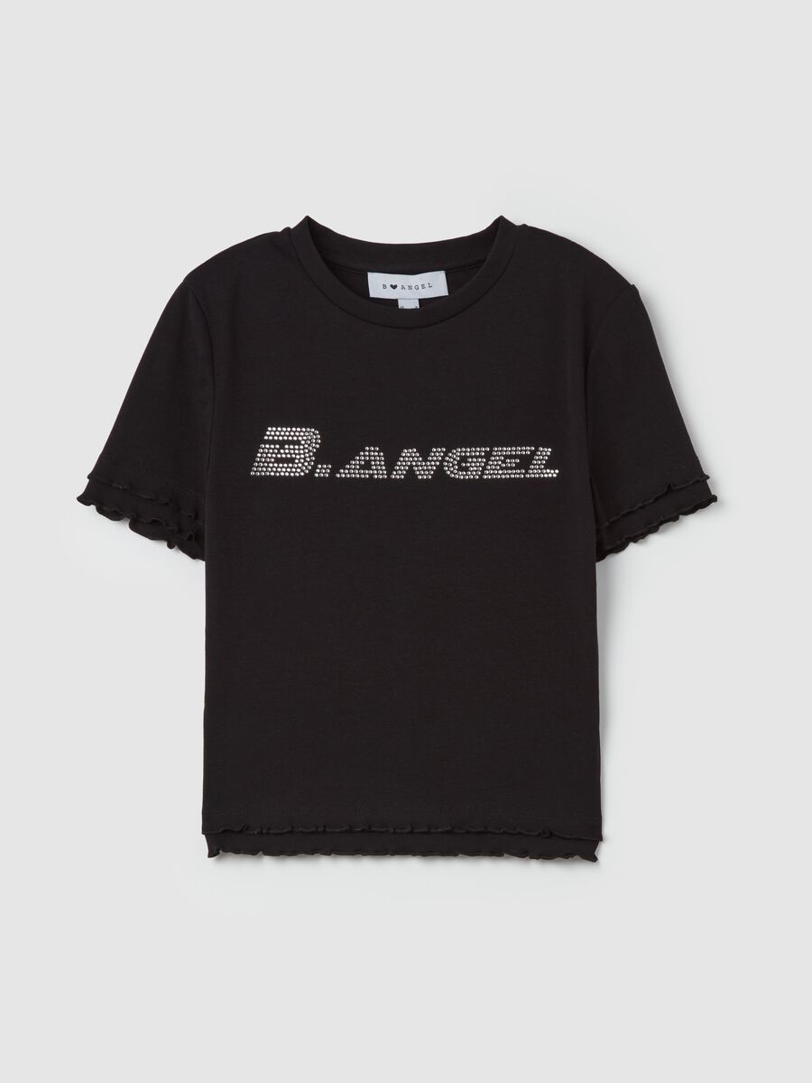 T-shirt with wavy trims_4