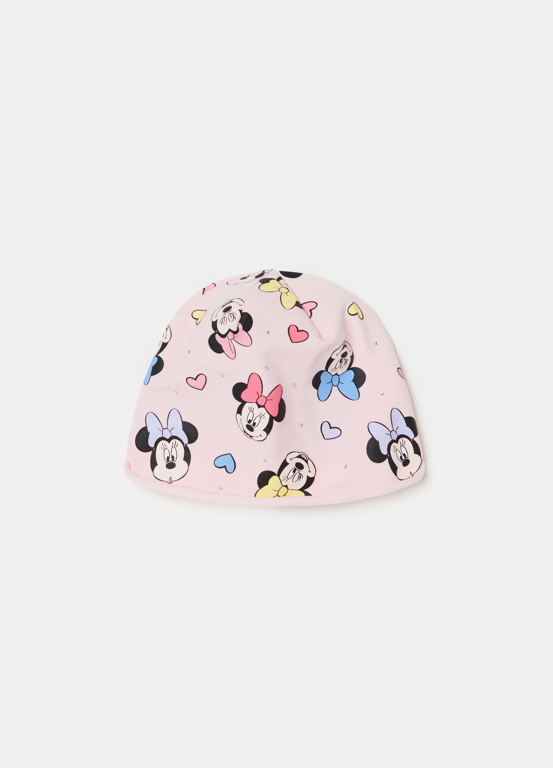 Berretto in cotone bio stampa Minnie