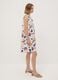 White floral dress in stretch cotton, regular fit_1