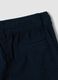 Blue regular-fit chino trousers with elasticated ribbed waistband_2
