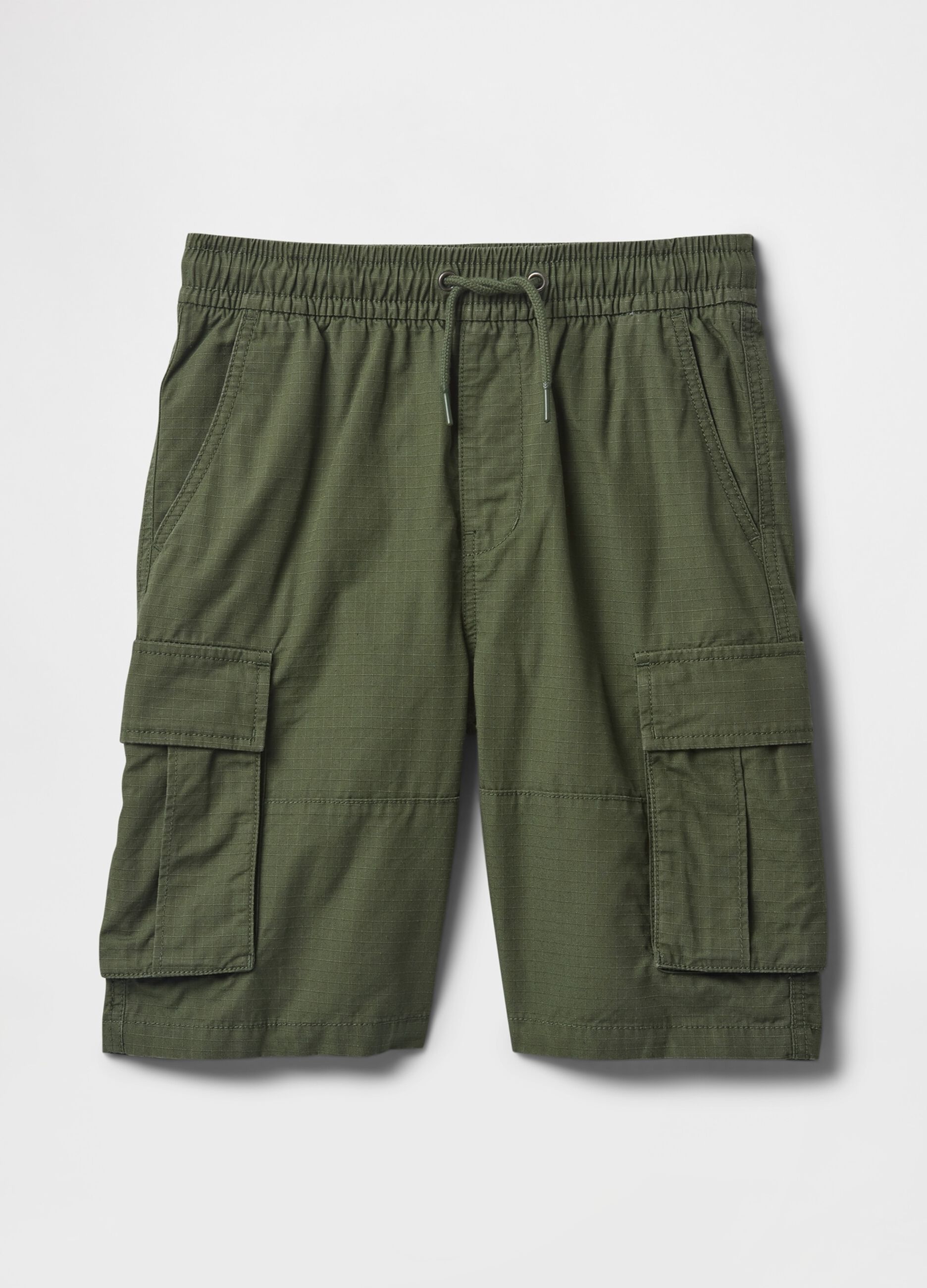 Green cargo shorts