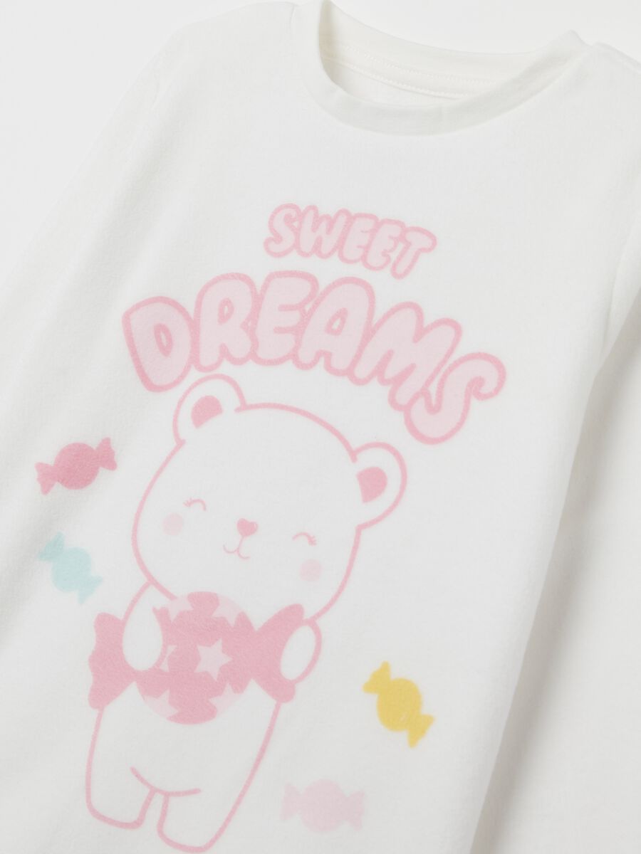 Fleece pyjamas with "Sweet Dreams” print_3