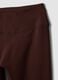 Leggings marroni in tessuto elasticizzato traspirante a vita alta ALTAVIA STUDIO_7