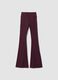 Purple flared leggings in stretch fabric ALTAVIA STUDIO_5