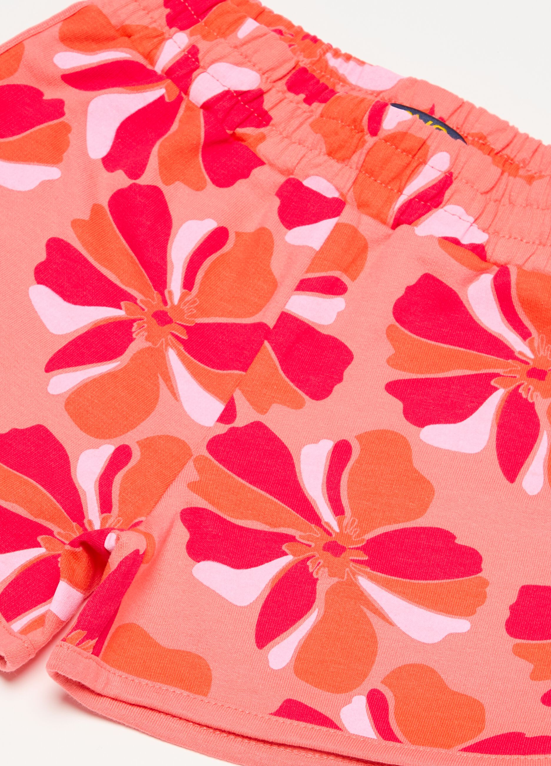 Shorts in felpa con stampa