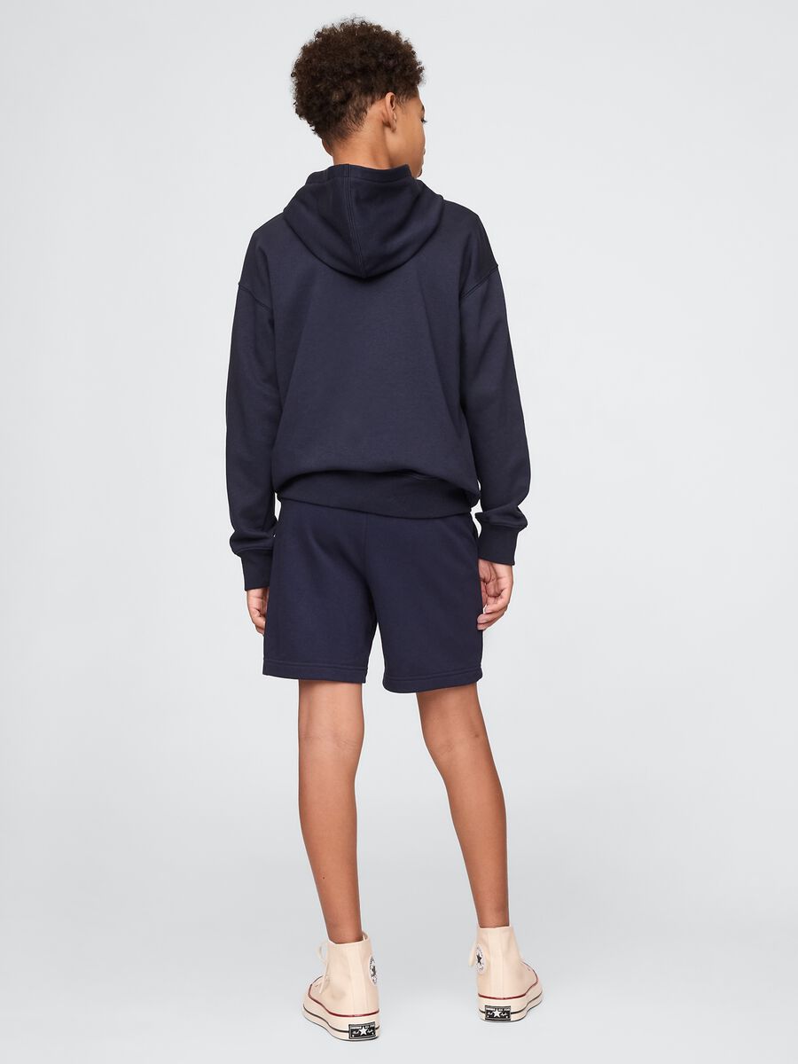 Navy blue shorts in cotton-polyester blend GAP Kids_2