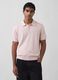 Short-sleeved polo shirt in pure cotton_0
