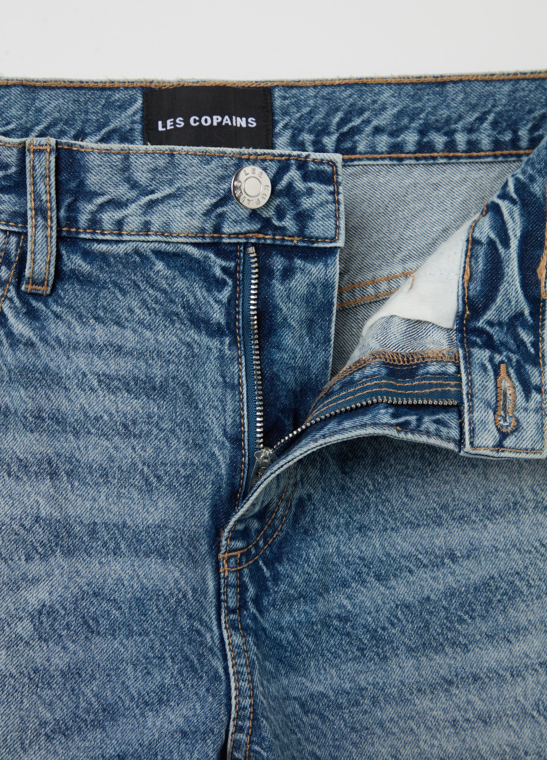 Relaxed-fit ankle jeans with turn-ups