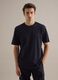 Black pure cotton crew neck T-shirt regular fit_2