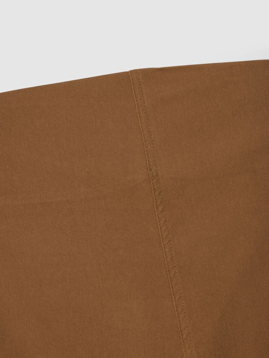 Pantaloni slim premaman marroni in viscosa elasticizzata_5
