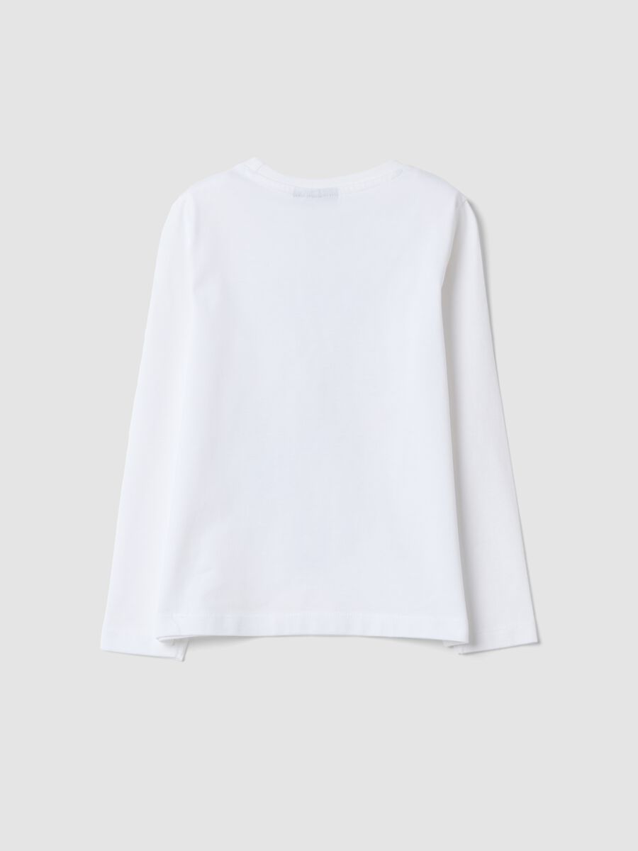 T-shirt bianca in puro cotone con stampa K-Pop Demon Hunters regular fit_1