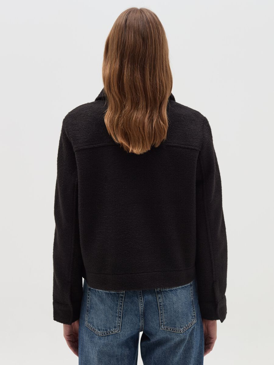 Short jacket with collar_3