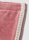 Pantaloni flare rosa in tessuto elasticizzato a costine_3
