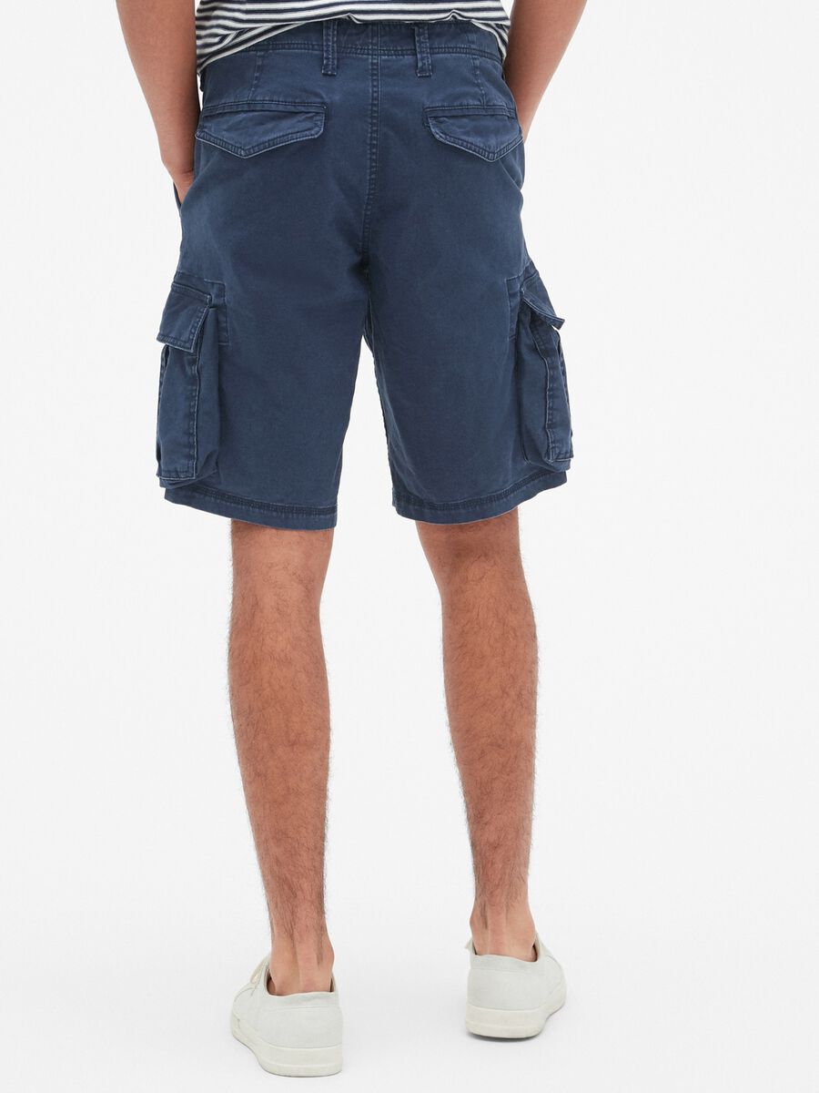 Bermuda cargo shorts in cotton and Lyocell_2