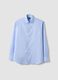 Camicia azzurro acqua in puro cotone con collo classico regular fit_0