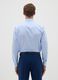 Men's pure cotton easy iron blue shirt_3