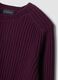 Maglia viola in misto cotone a coste con girocollo regular fit_5