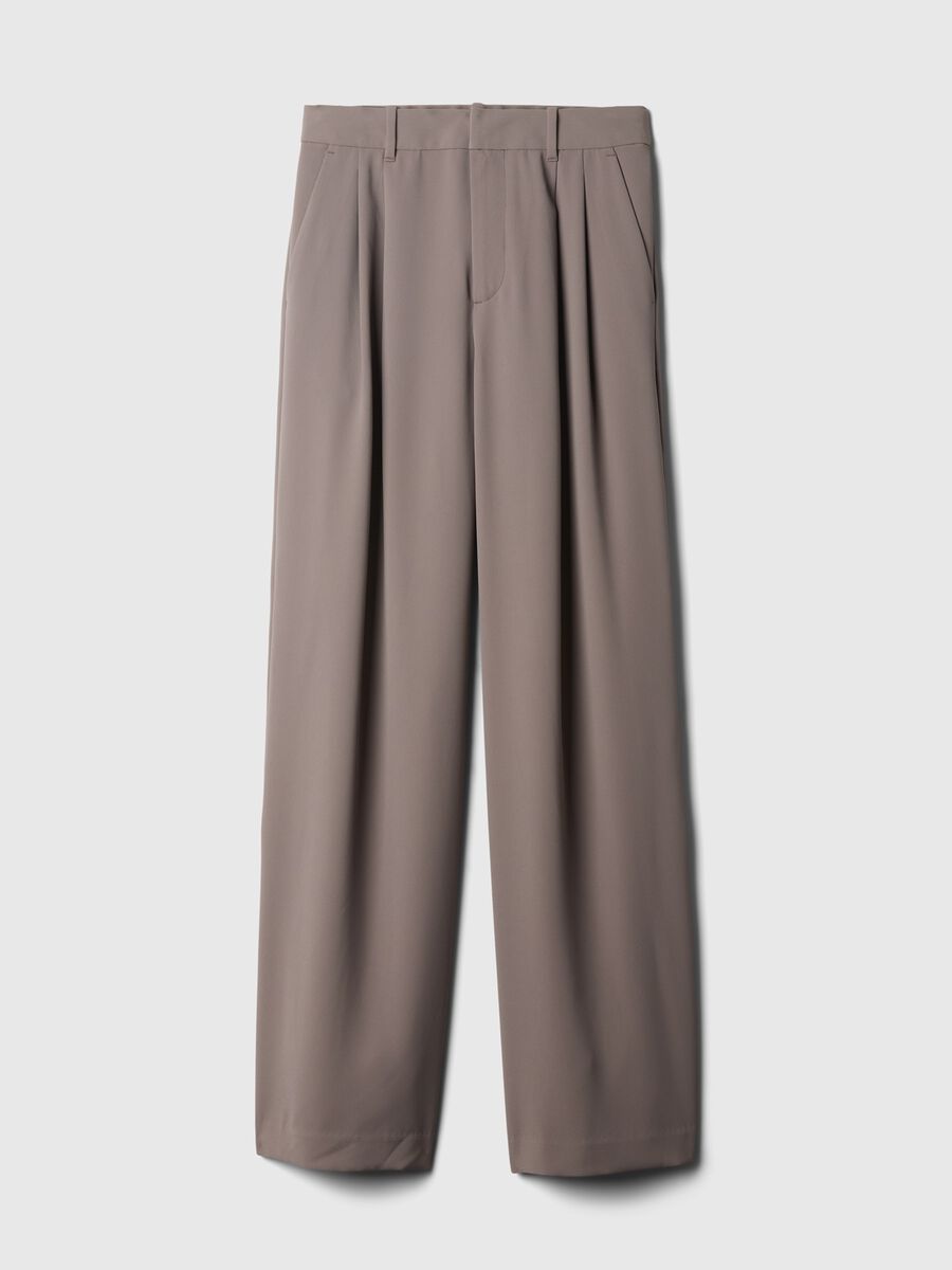 Wide leg trousers with darts_5