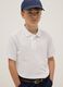 White organic cotton polo shirt for boys, regular fit_0