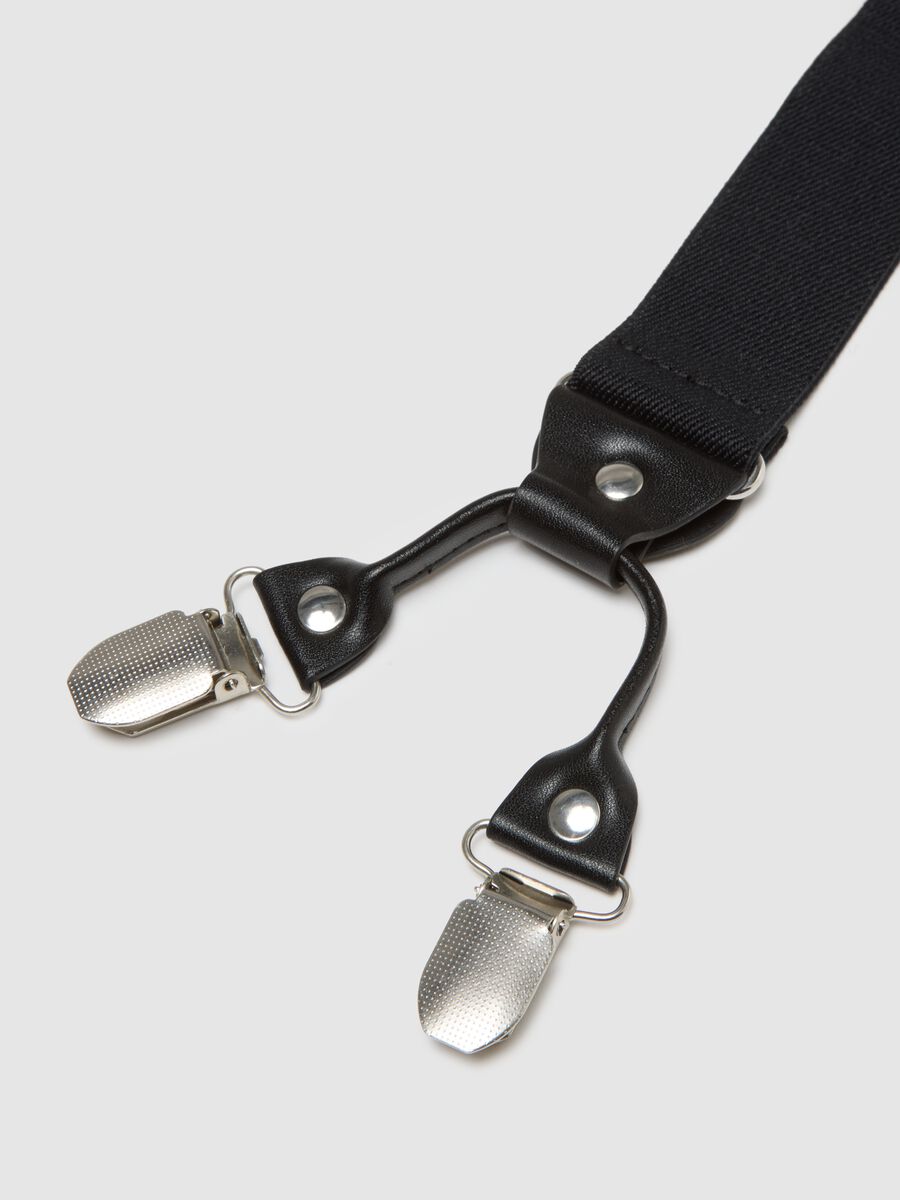 Bretelle nero con chiusure a clip_1