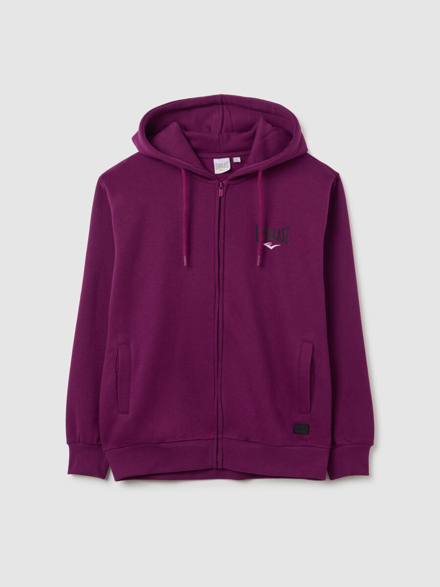 Purple cotton blend sweatshirt regular fit_0