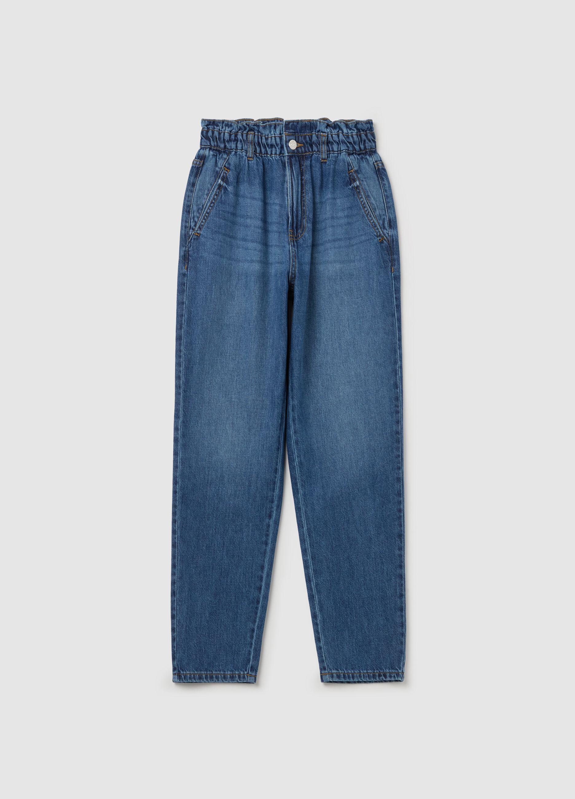 Cropped slouchy-fit jeans