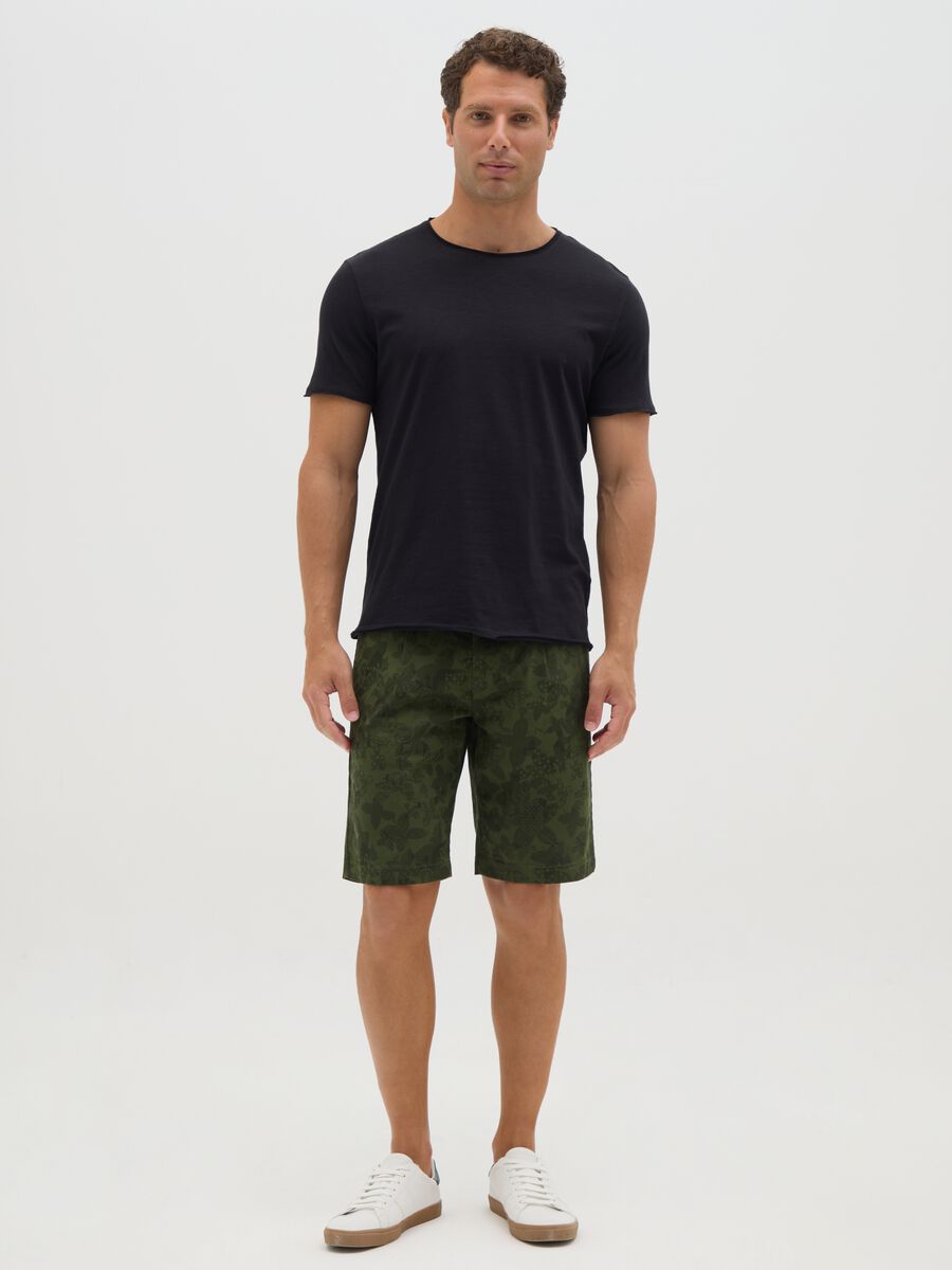 Men's Green Cotton Regular Fit Shorts_0