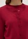 Regular fit red crew neck cardigan_3