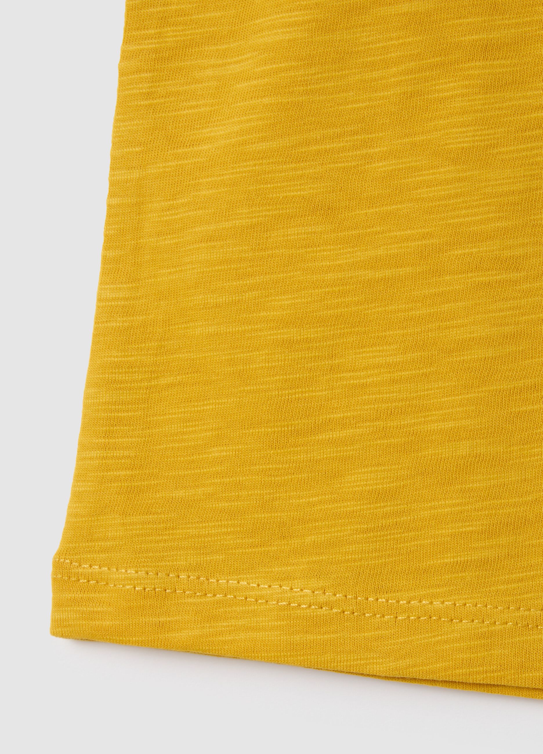 Yellow children's cotton vest regular fit