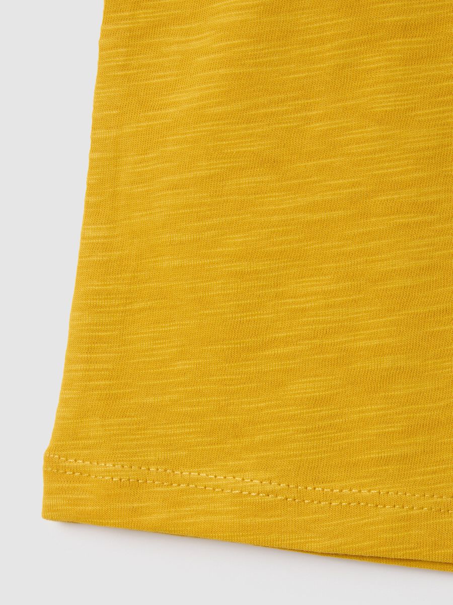 Yellow children's cotton vest regular fit_3