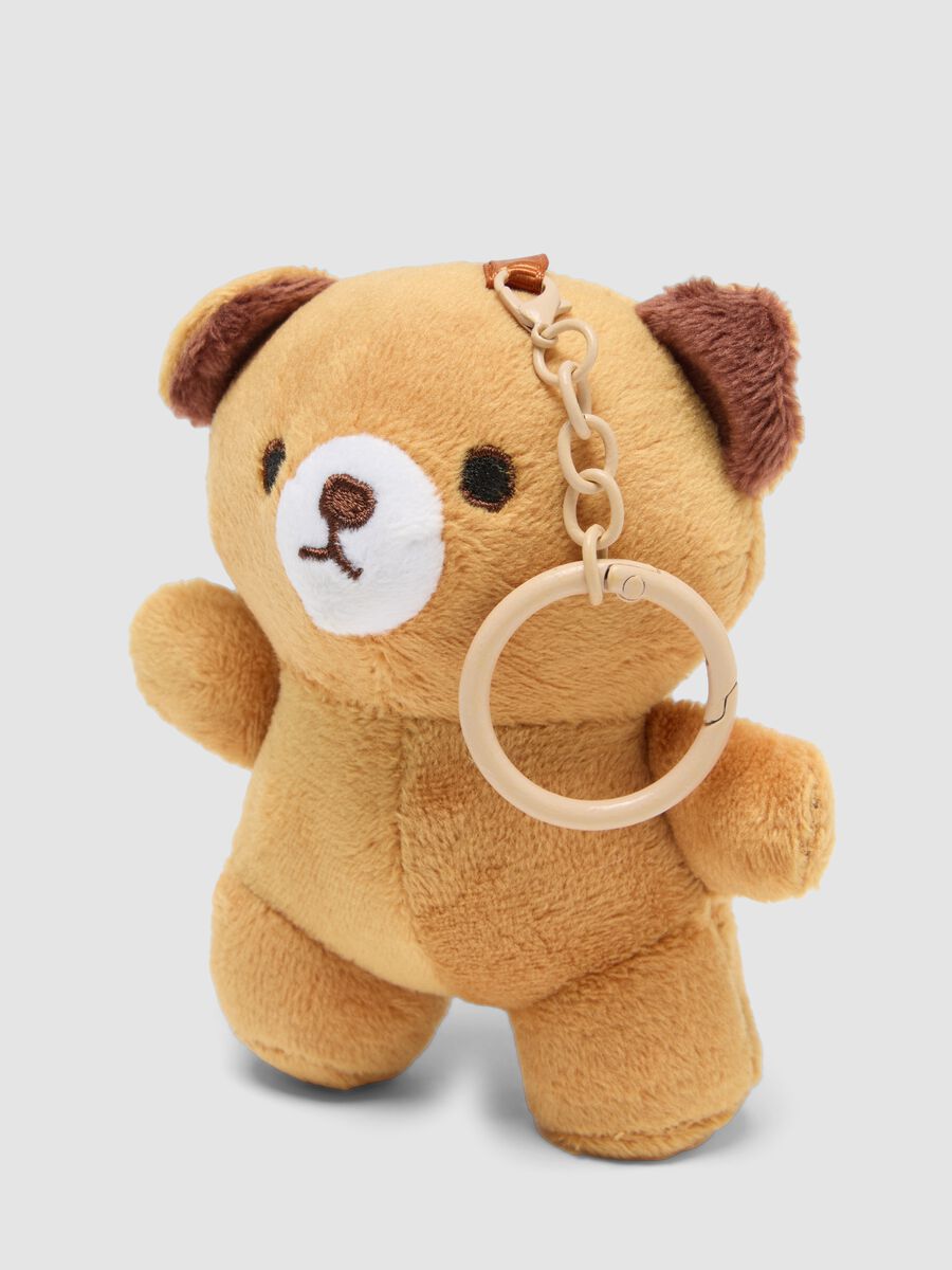 Brown teddy bear keyring_1