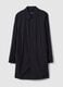 Trench lungo nero regular fit con bottoni_5