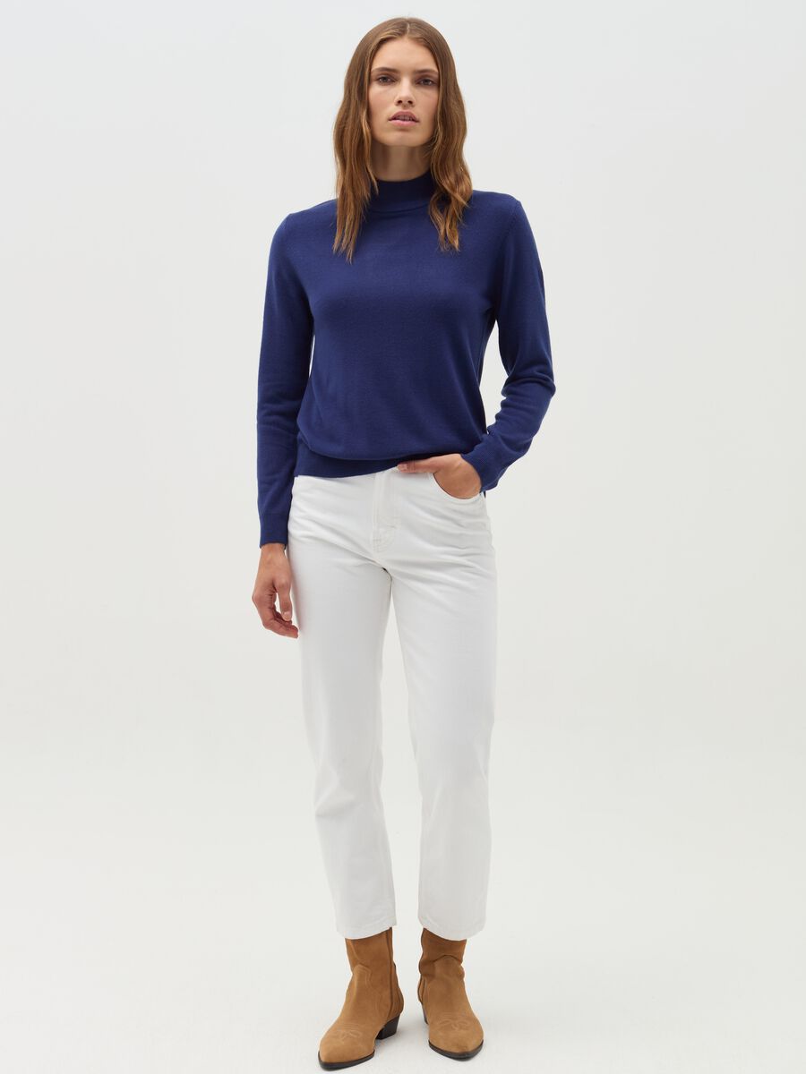 Pullover with mock neck_1