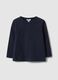 Kids' Blue Pure Cotton Regular Fit T-shirt_0