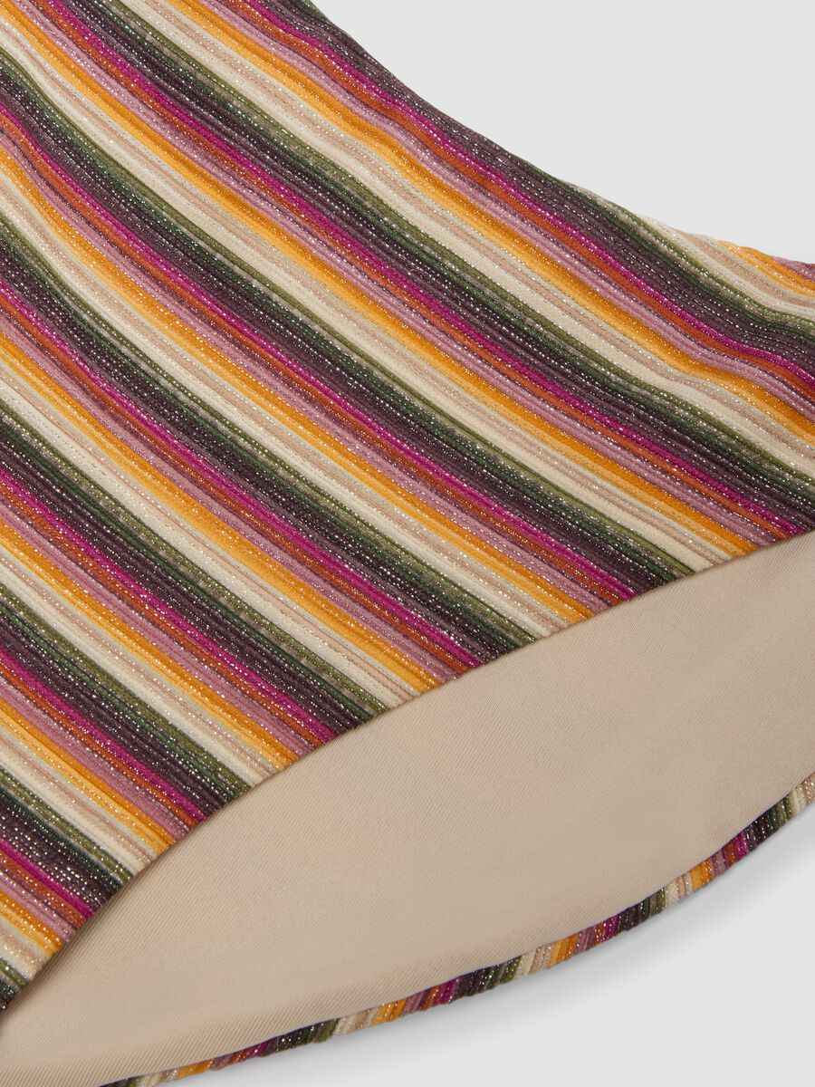 Slip da mare in tessuto elasticizzato a righe multicolor_5