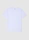 Men's White Pure Cotton T-Shirt_4
