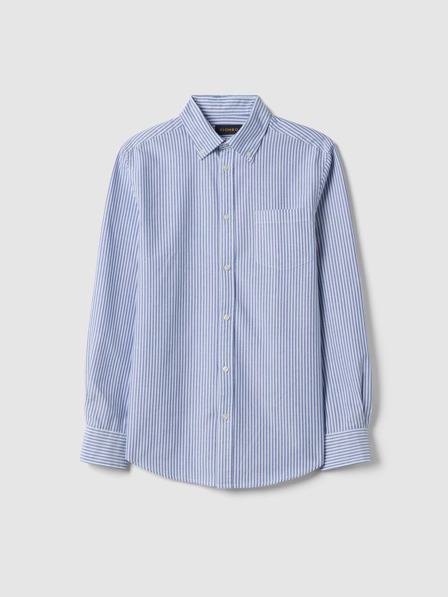 Multicolored striped pure cotton shirt regular fit_4
