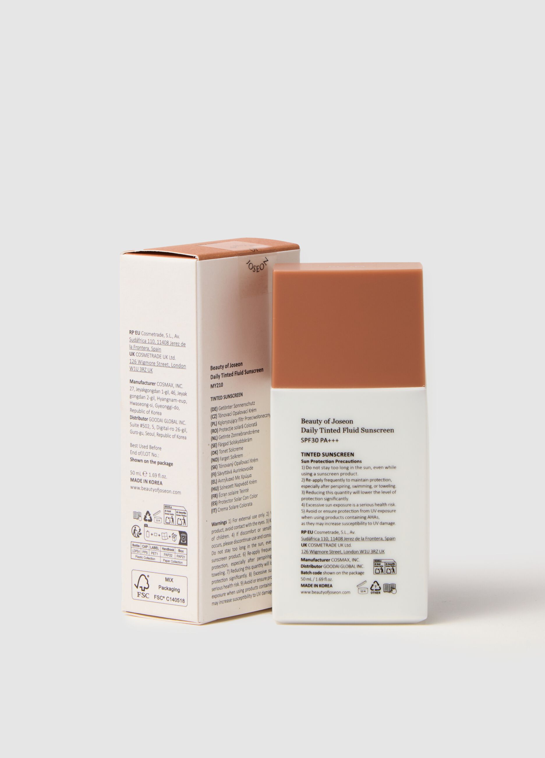 Crema solare colorata con SPF MY210 - skincare coreana