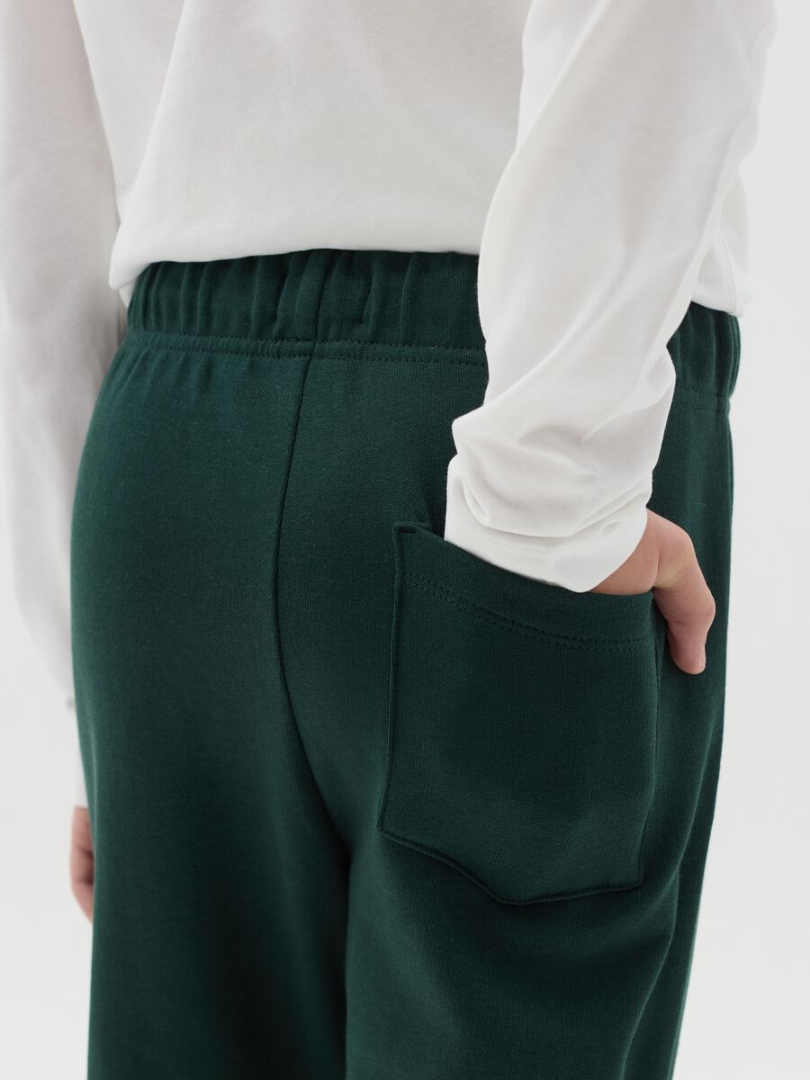Joggers in felpa con coulisse_2