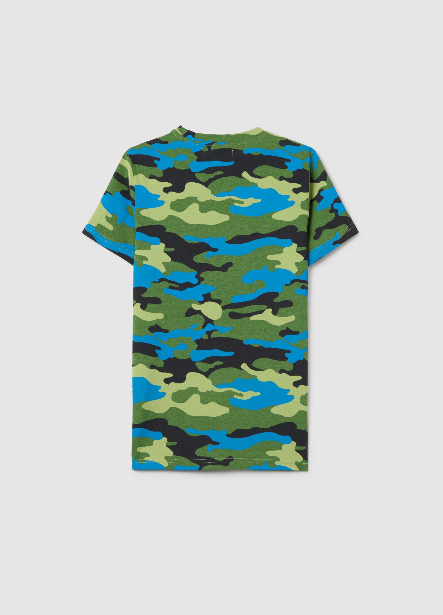 Children's multicolour pure cotton regular fit T-shirt