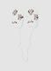 White stretch-fabric gloves with Minnie print_0